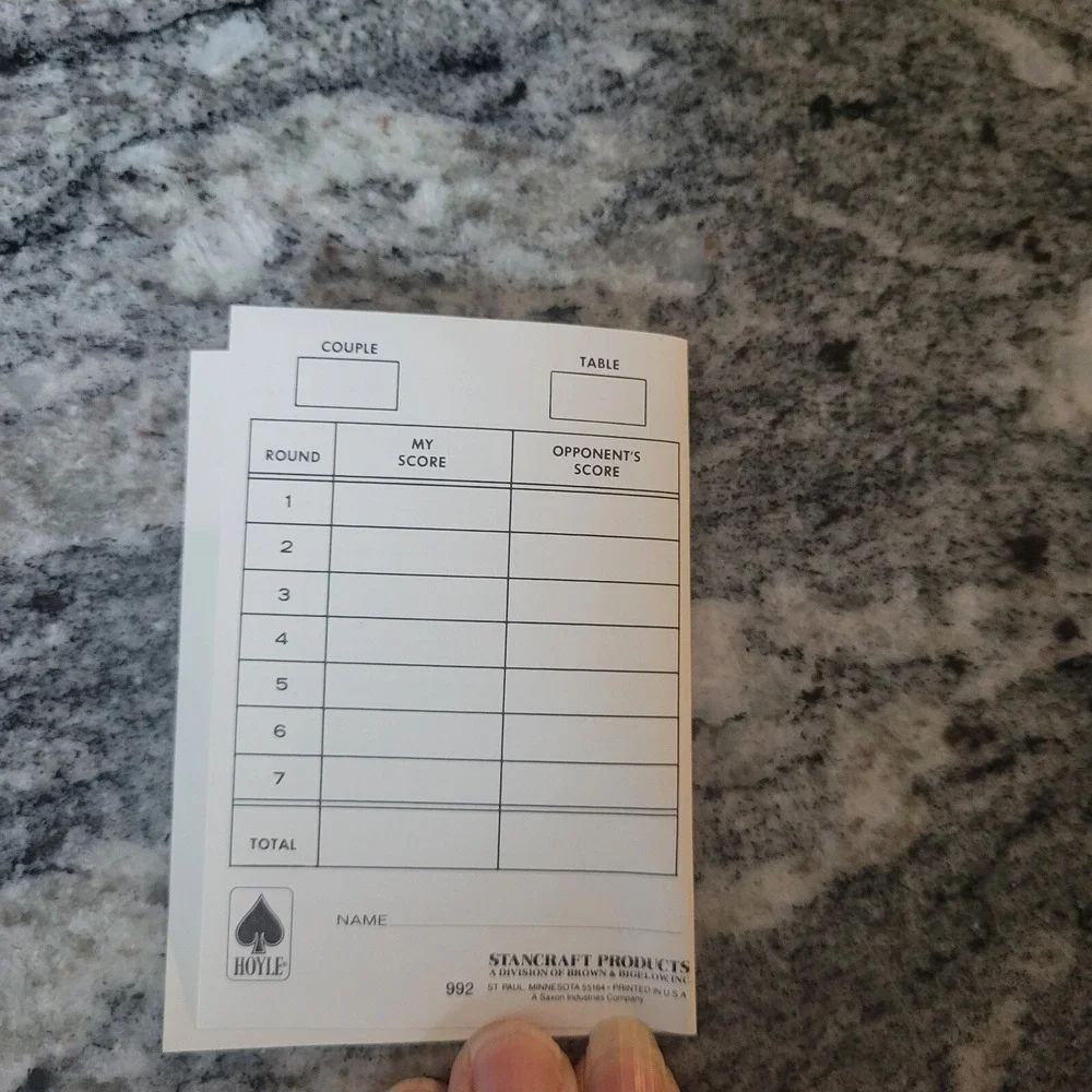 12 - Three Table Tallies Tally New 70s.